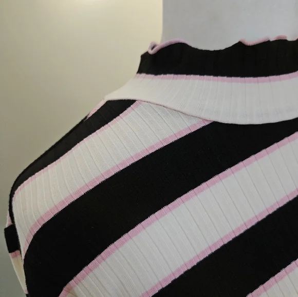 Juicy Couture Striped Black and White Women's Top Size XL New With Tags - Picture 11 of 14